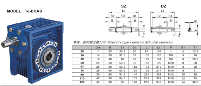 rv63鋁合金減速機外形尺寸參數(shù)表 rv63鋁合金減速機外形尺寸參數(shù)表